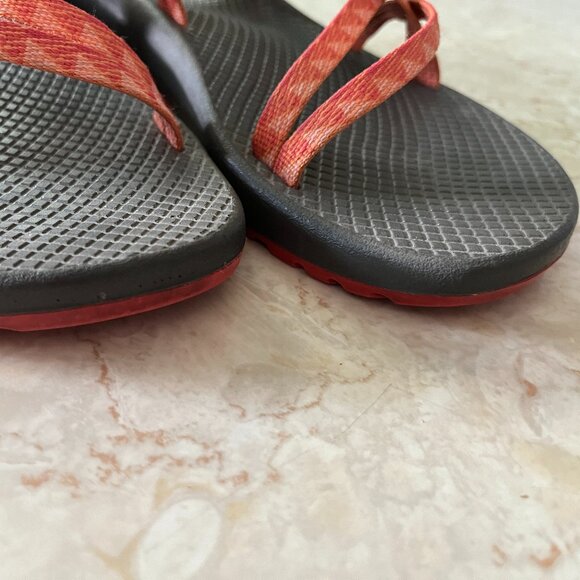 Chaco Sz 9 Wmns ZX/2 Cloud Dual Adjustable Straps Cushioned Sandal Orange/Pink - Picture 11 of 12